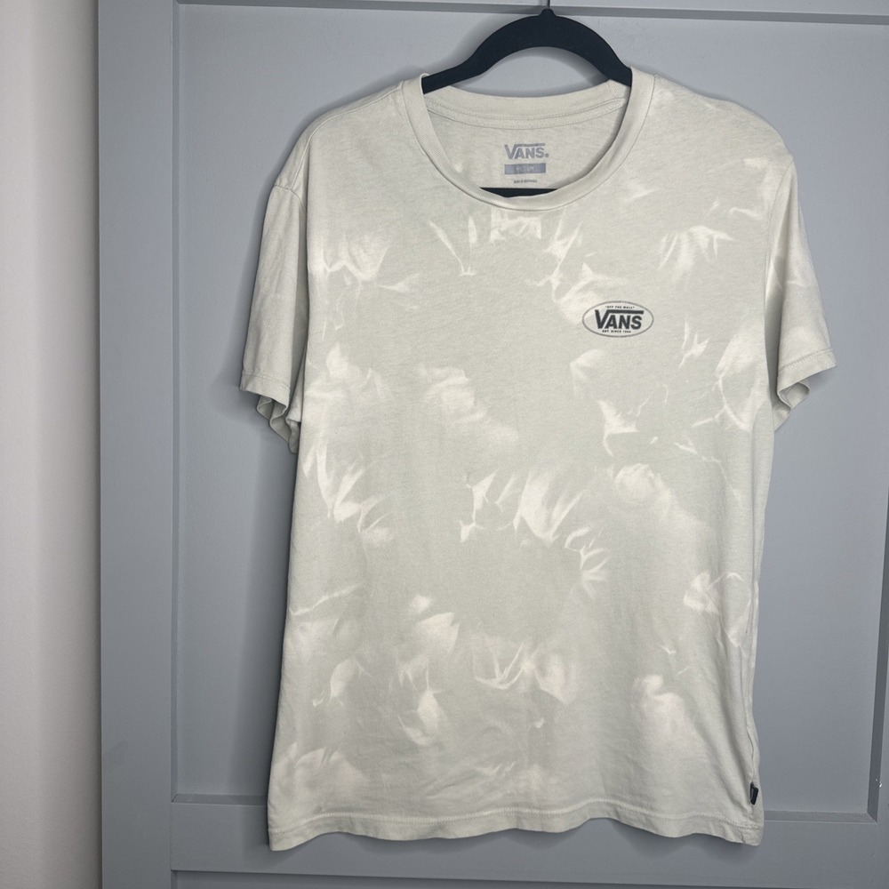 VANS Reflectionz Unisex T-shirt Celadon Green/Water Wash Size M 100%‎ Cotton